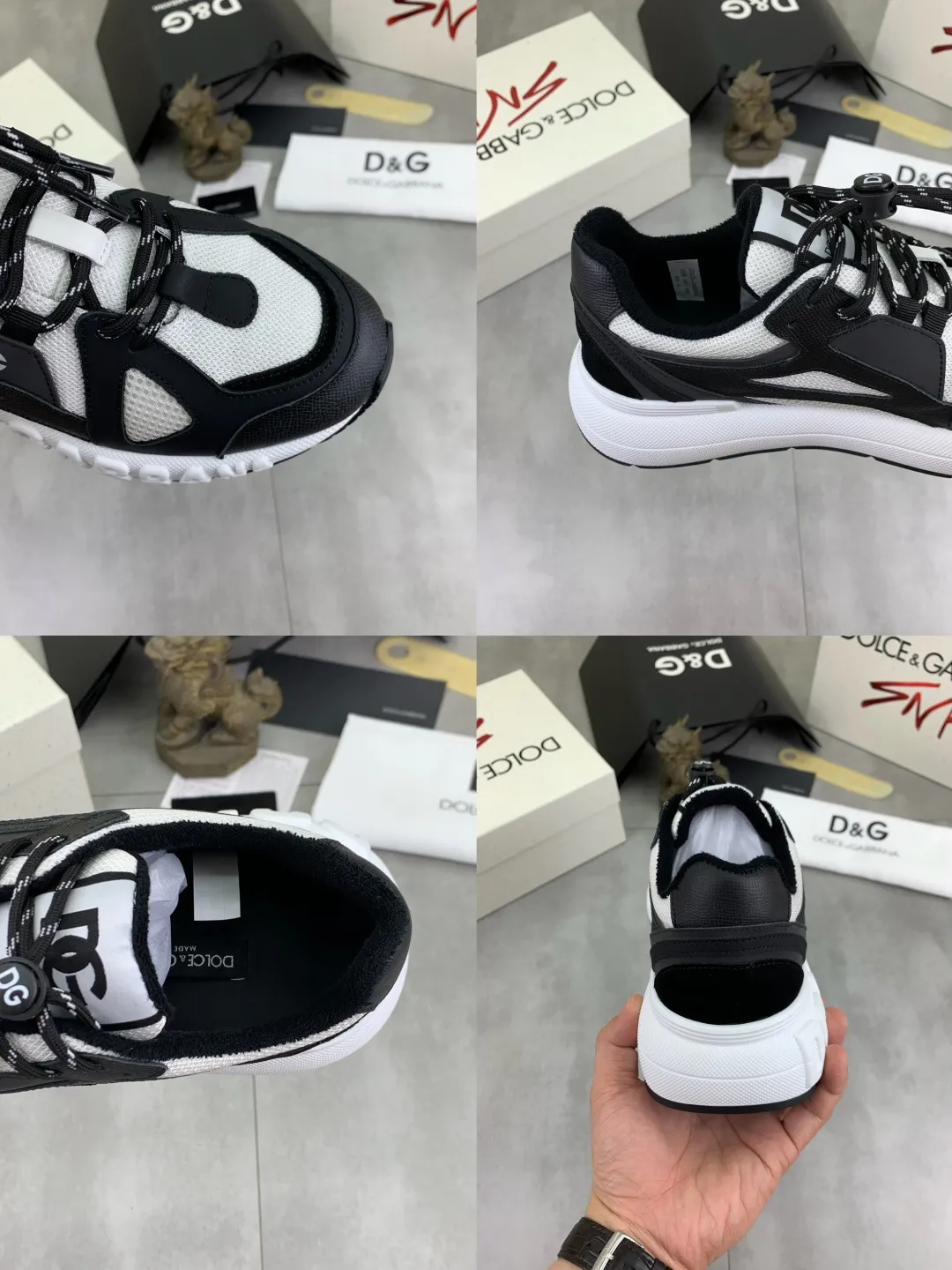 Men's men's shoes 💰P580💰[New model] Couple 🧑‍🤝‍🧑 style Top original order quality Synchronized with "DOLCE&GABBANA [Dolce & Gabbana] ~ High quality." Effect Low-top casual DG men's shoes, loved by many celebrities, using high-end imported top-layer calfskin splicing design + cowhide feet, simple and elegant, perfectly interpreting the latest inspiration of shoes, integrating classics and fashion. Luxurious dreams, dominating fashion Suitable for drivers, light and comfortable to drive, light and breathable for outdoor travel, high-end quality, trustworthy, 6️⃣colors🉑️ to choose from! Code number: 35-46
